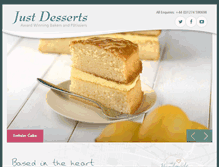 Tablet Screenshot of just-desserts.co.uk